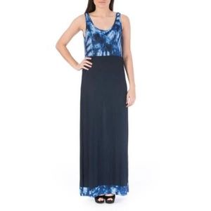 Ellen Tracy Escape Jersey Maxi Dress M